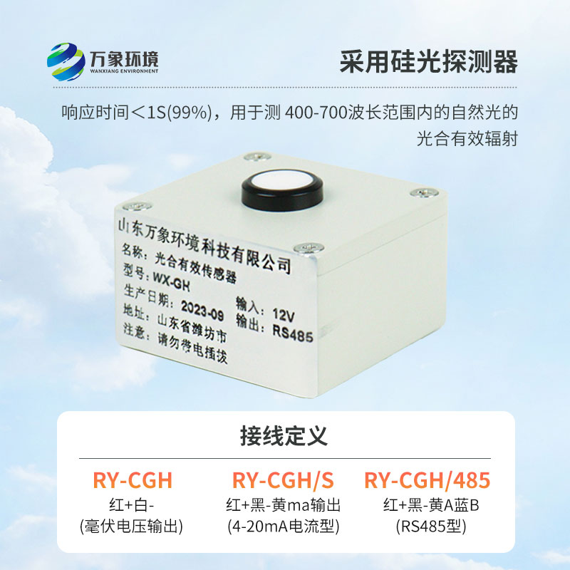 光合有效輻射表廣泛應用于農(nóng)業(yè)氣象，農(nóng)作物生長的研究